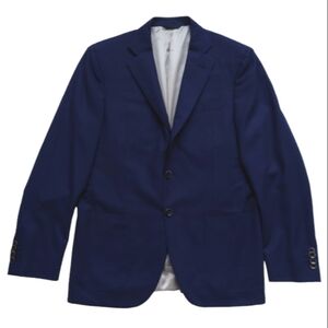 EREDI PISANO Lana Wool Navy Blue Loro Piana Fabric Jacket Blazer size IT 48